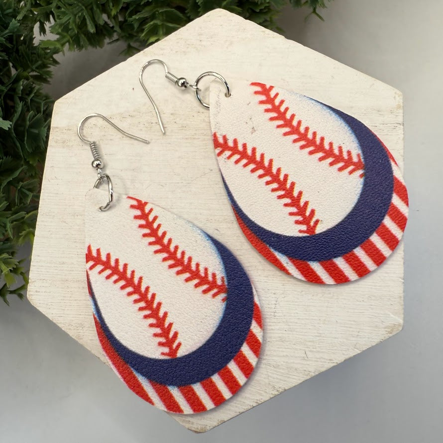 All American Baseball Mom Earrings