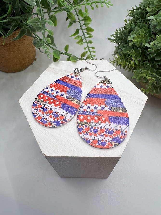 Fourth Of July Fun Earrings, 8 Varieties