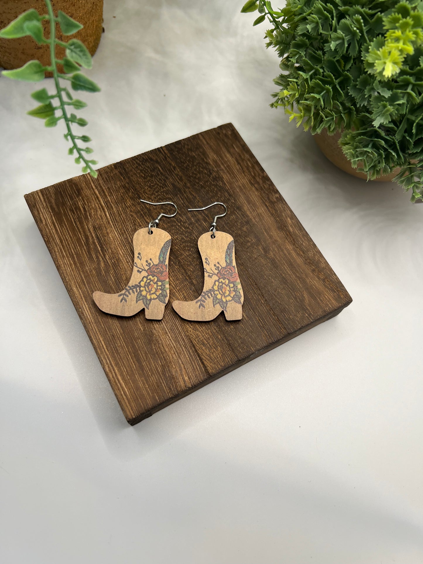 Cute Cowgirl Boot Earrings