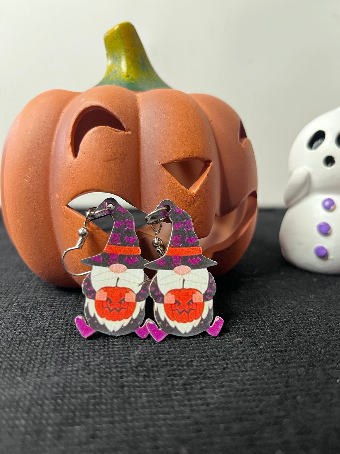 Adorable Jack O' Lantern Gnome