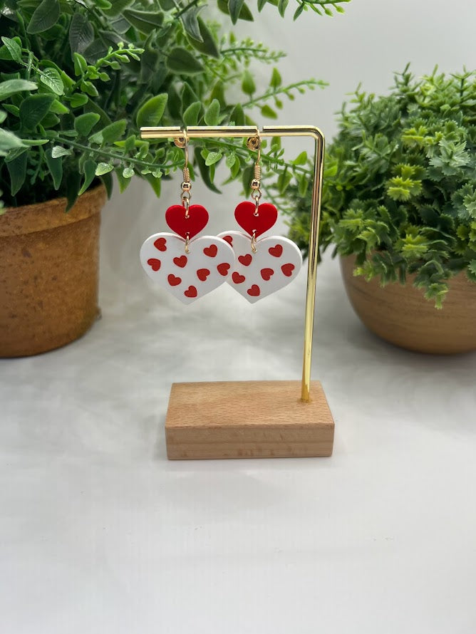 Darling Red Heart Earrings