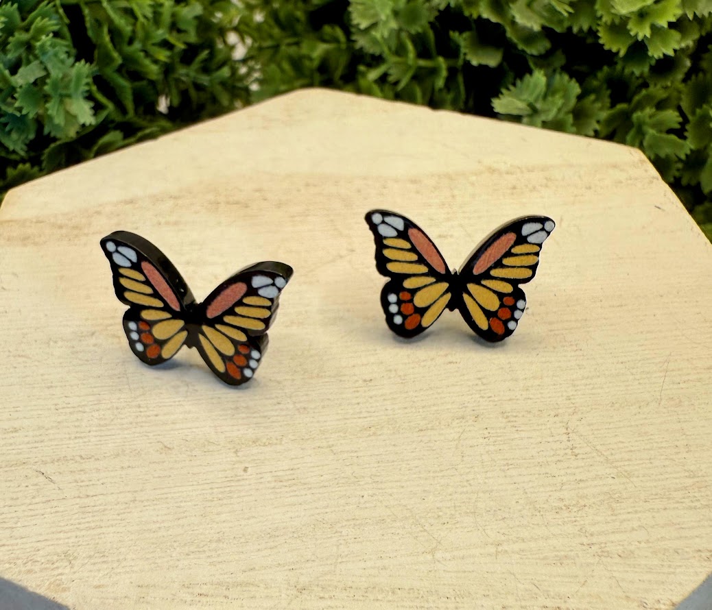 Adorable Summer Bee, Butterfly, And Lady Bug Earrings