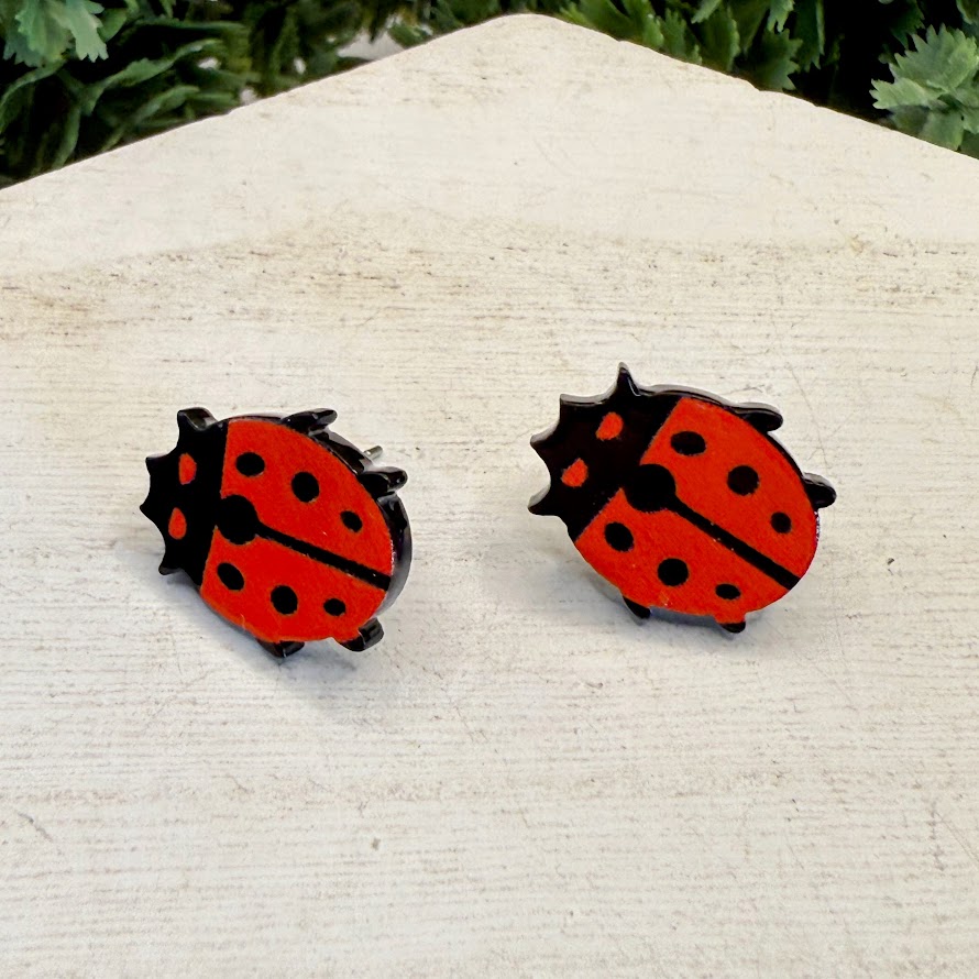Adorable Summer Bee, Butterfly, And Lady Bug Earrings
