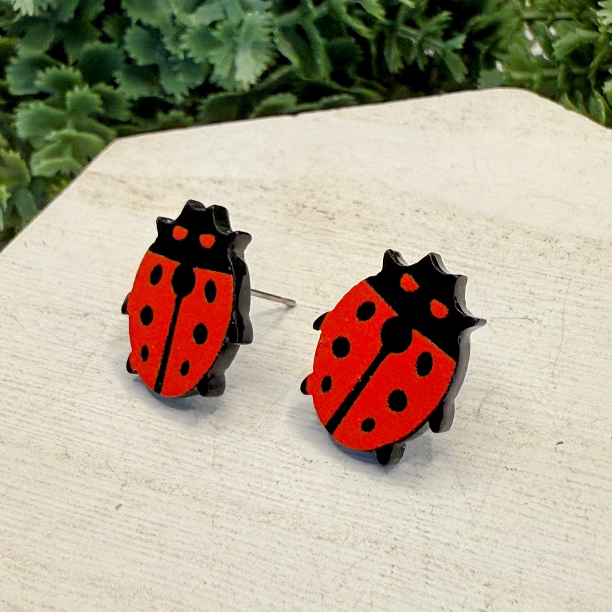 Adorable Summer Bee, Butterfly, And Lady Bug Earrings