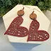 Simply Perfect Red Hot Heart Cutout Earrings