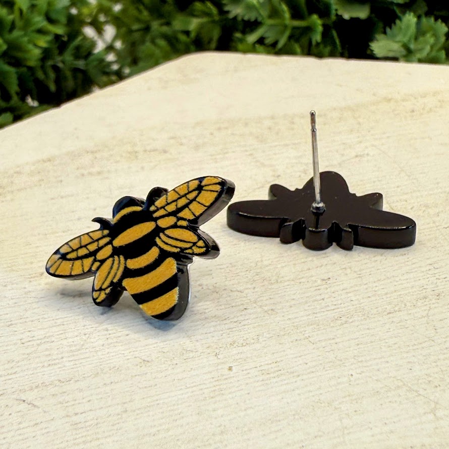 Adorable Summer Bee, Butterfly, And Lady Bug Earrings