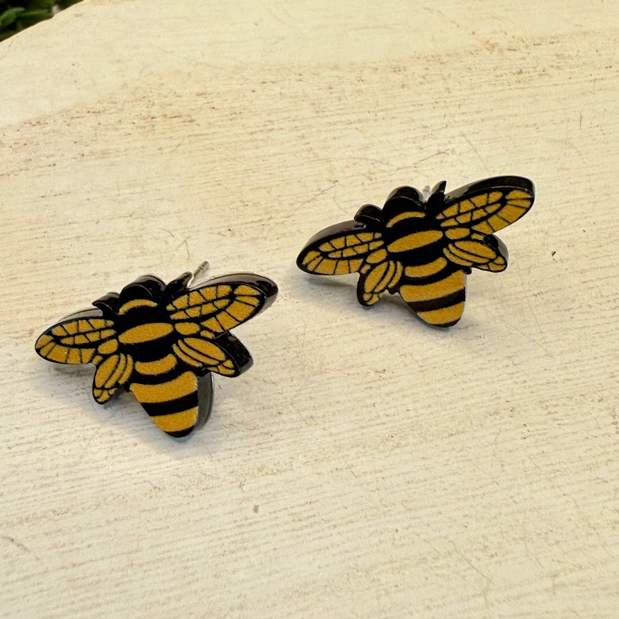 Adorable Summer Bee, Butterfly, And Lady Bug Earrings