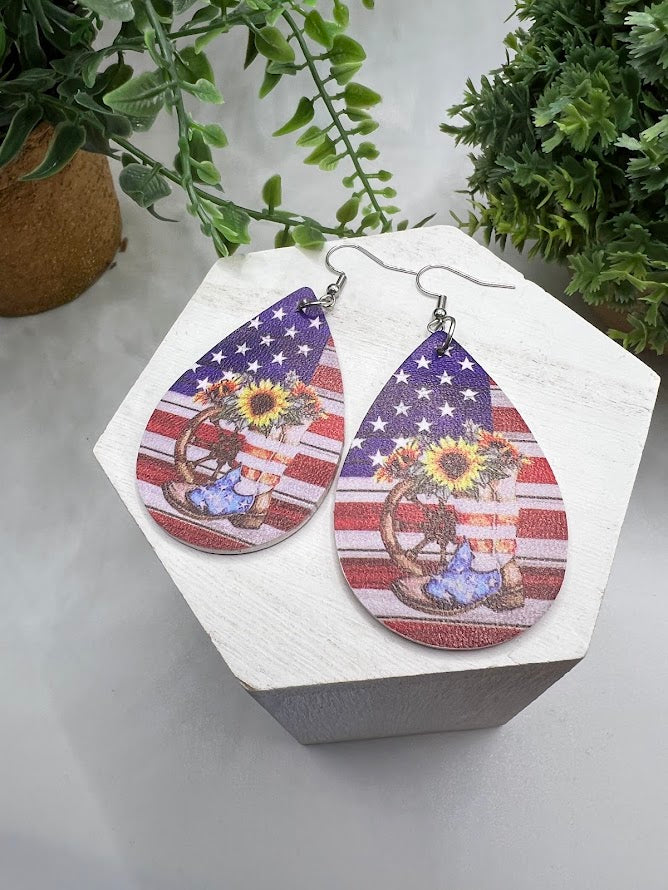 Fourth Of July Fun Earrings, 8 Varieties