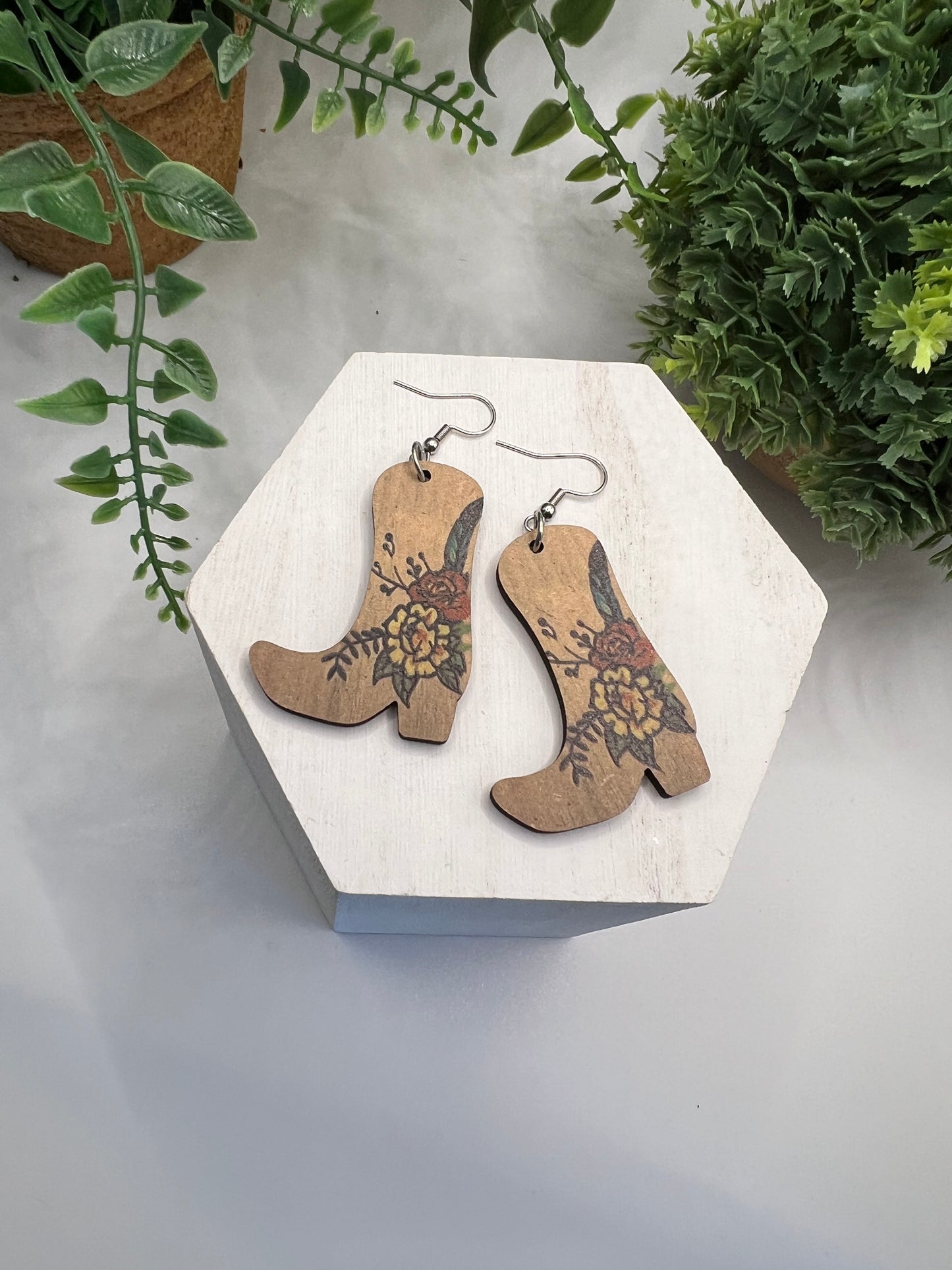 Cute Cowgirl Boot Earrings