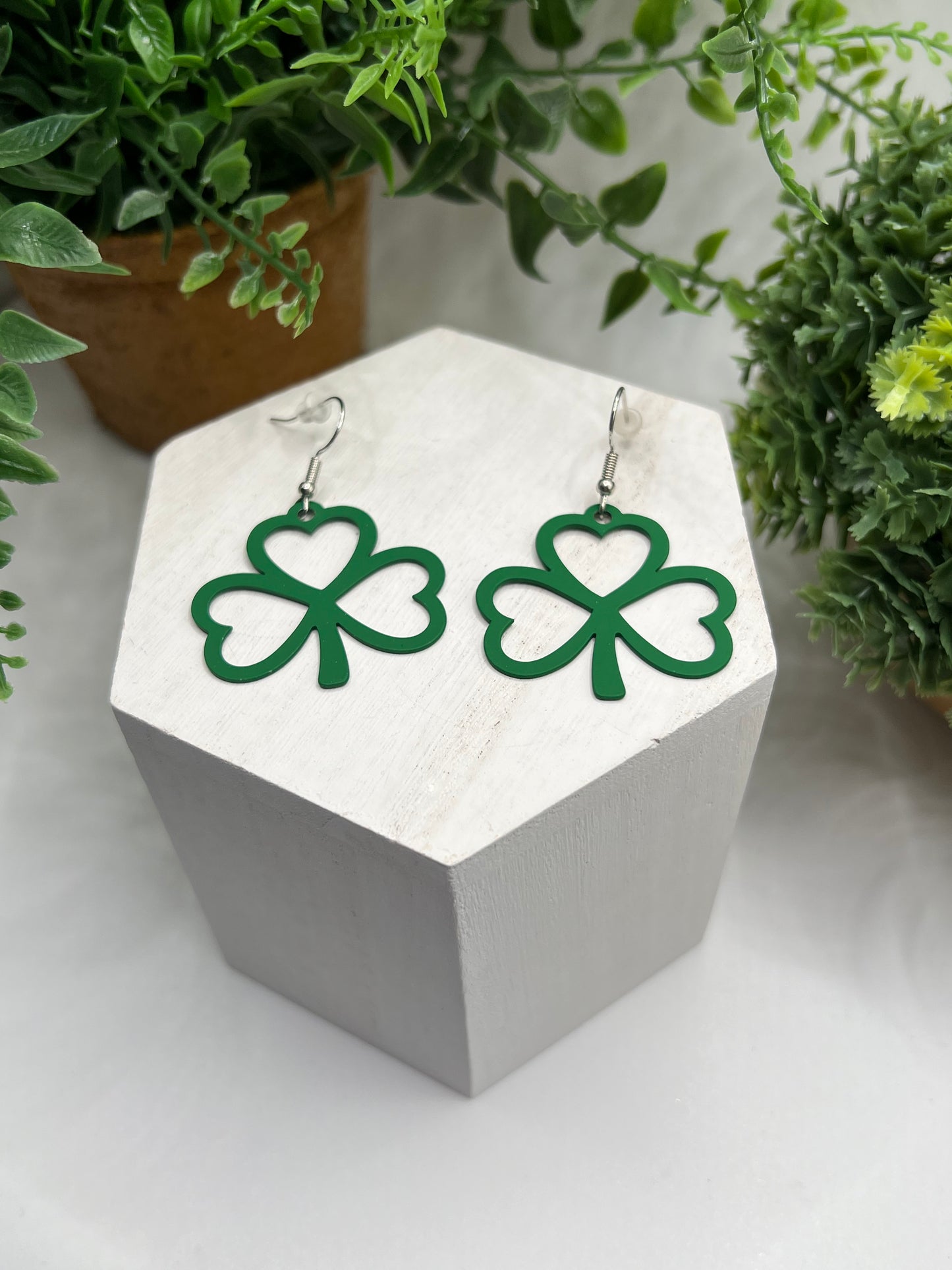 St. Patrick’s Day Lightweight Shamrock Earrings