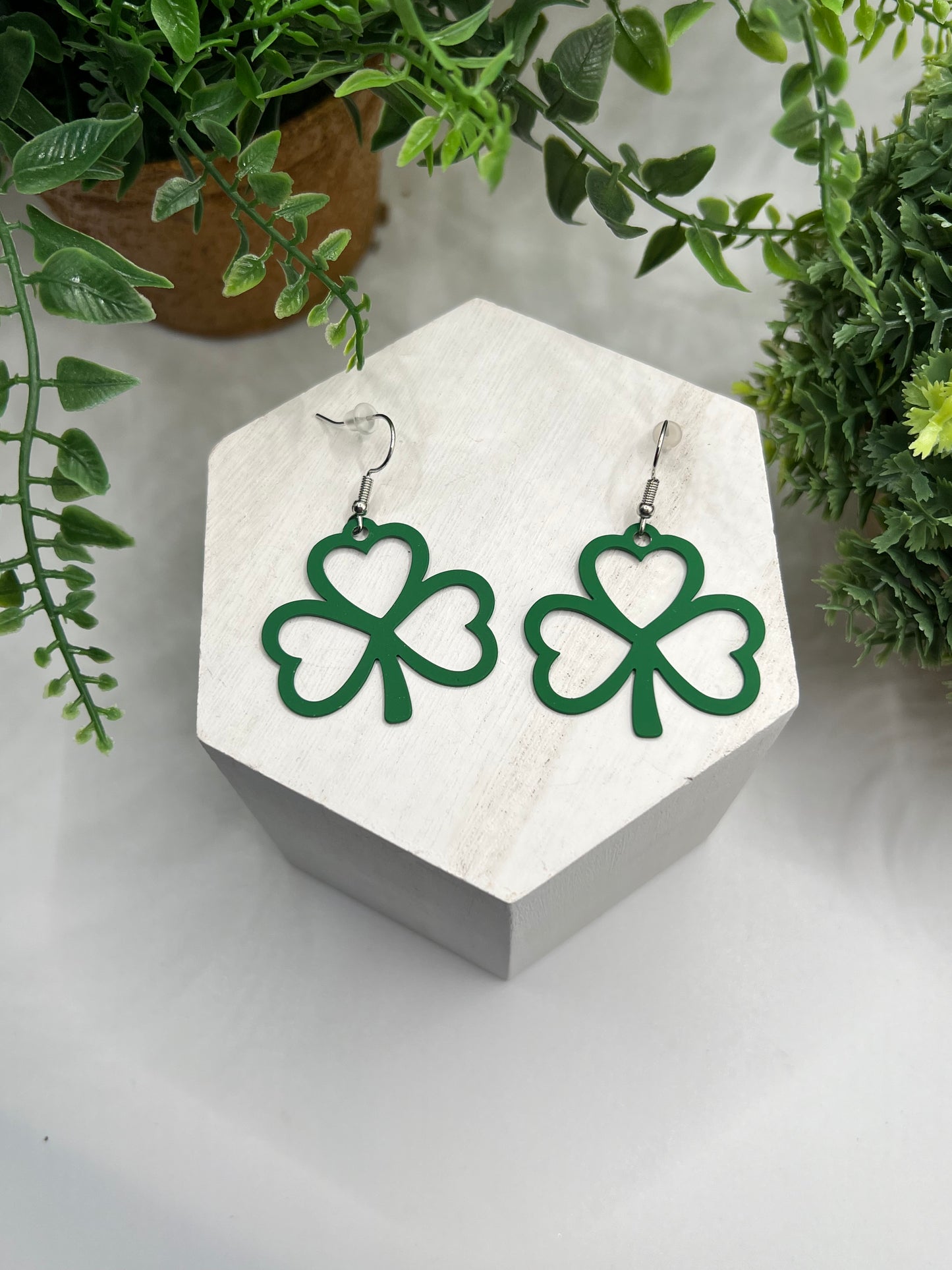 St. Patrick’s Day Lightweight Shamrock Earrings