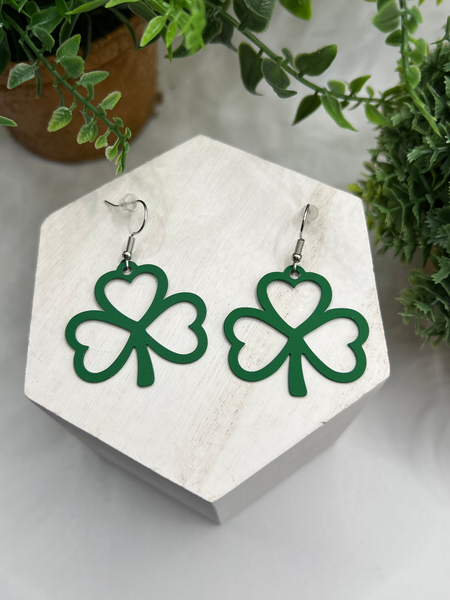 St. Patrick’s Day Lightweight Shamrock Earrings