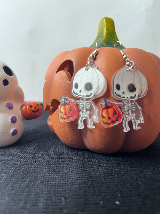 Cute Trick Or Treat Skeleton