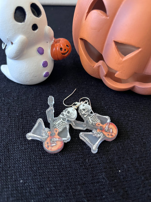 Spooky Guitar Skeleton