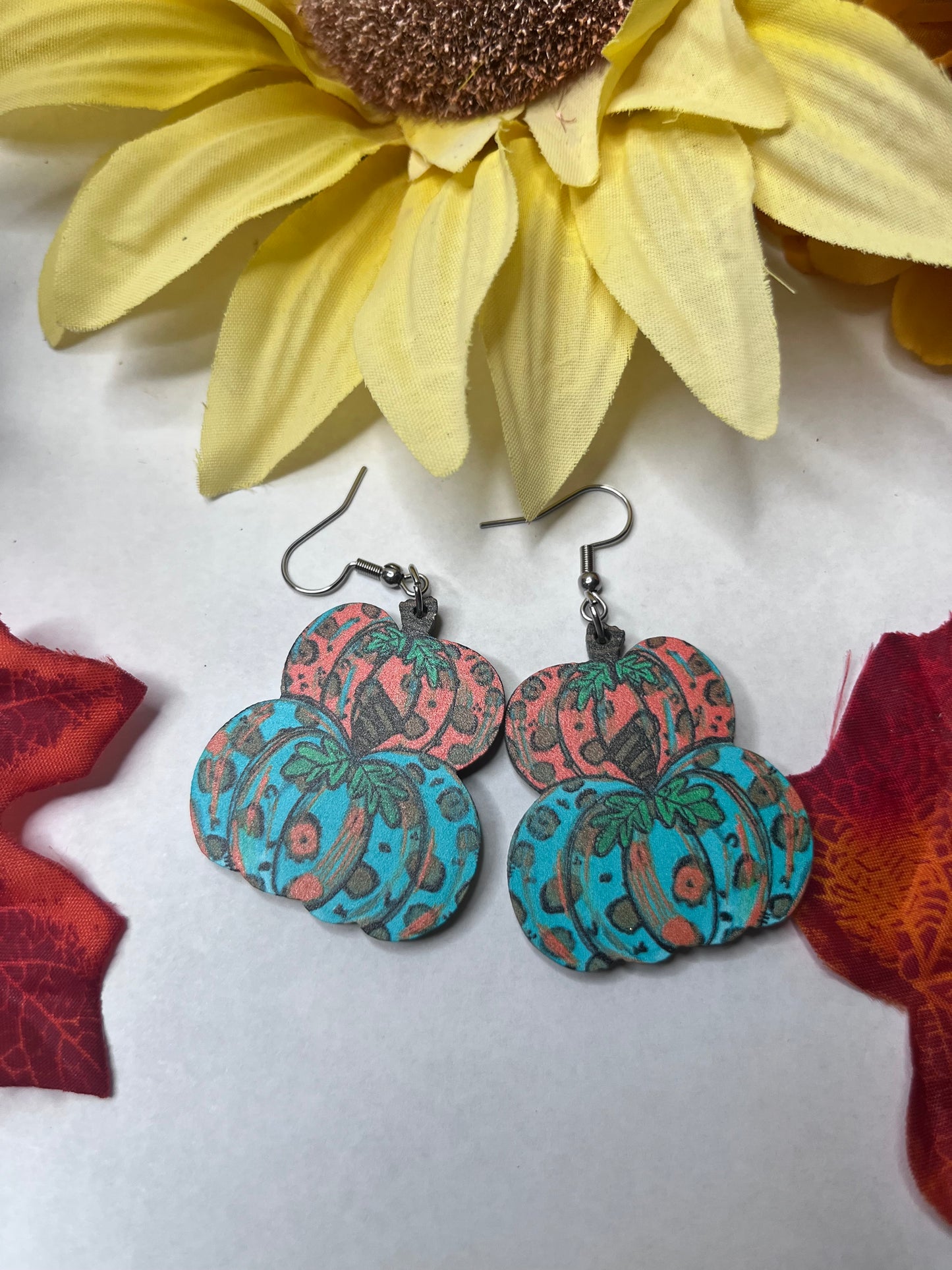 Neon Leopard Pumpkins