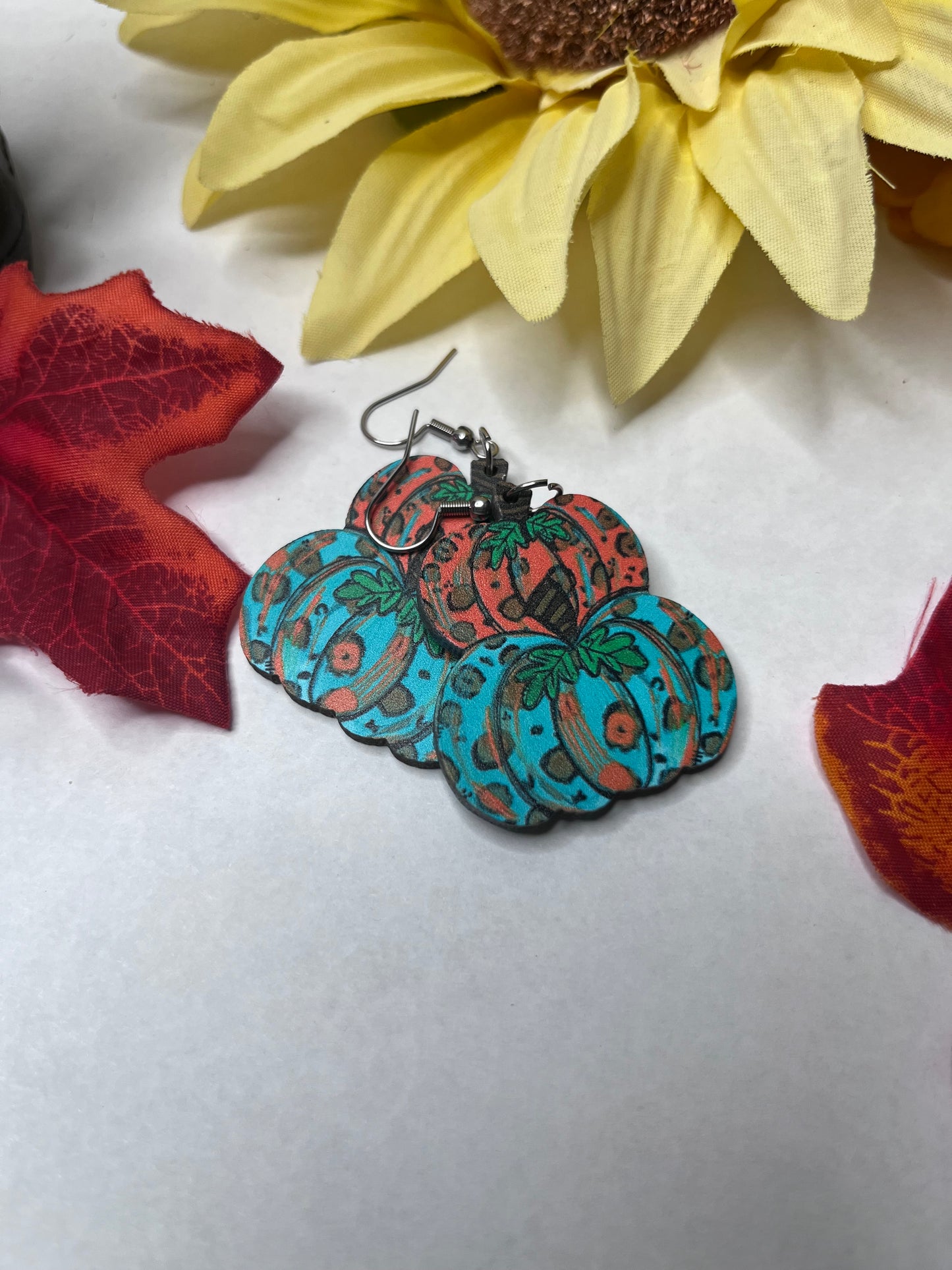Neon Leopard Pumpkins