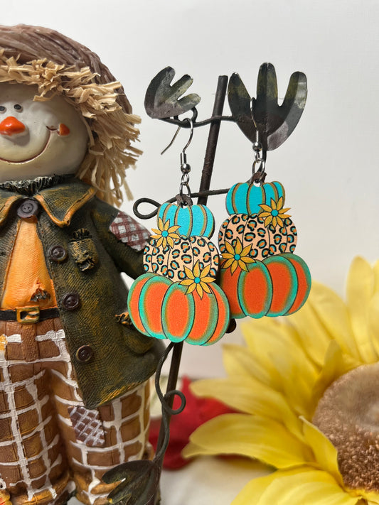 Flowery Leopard Pumpkins