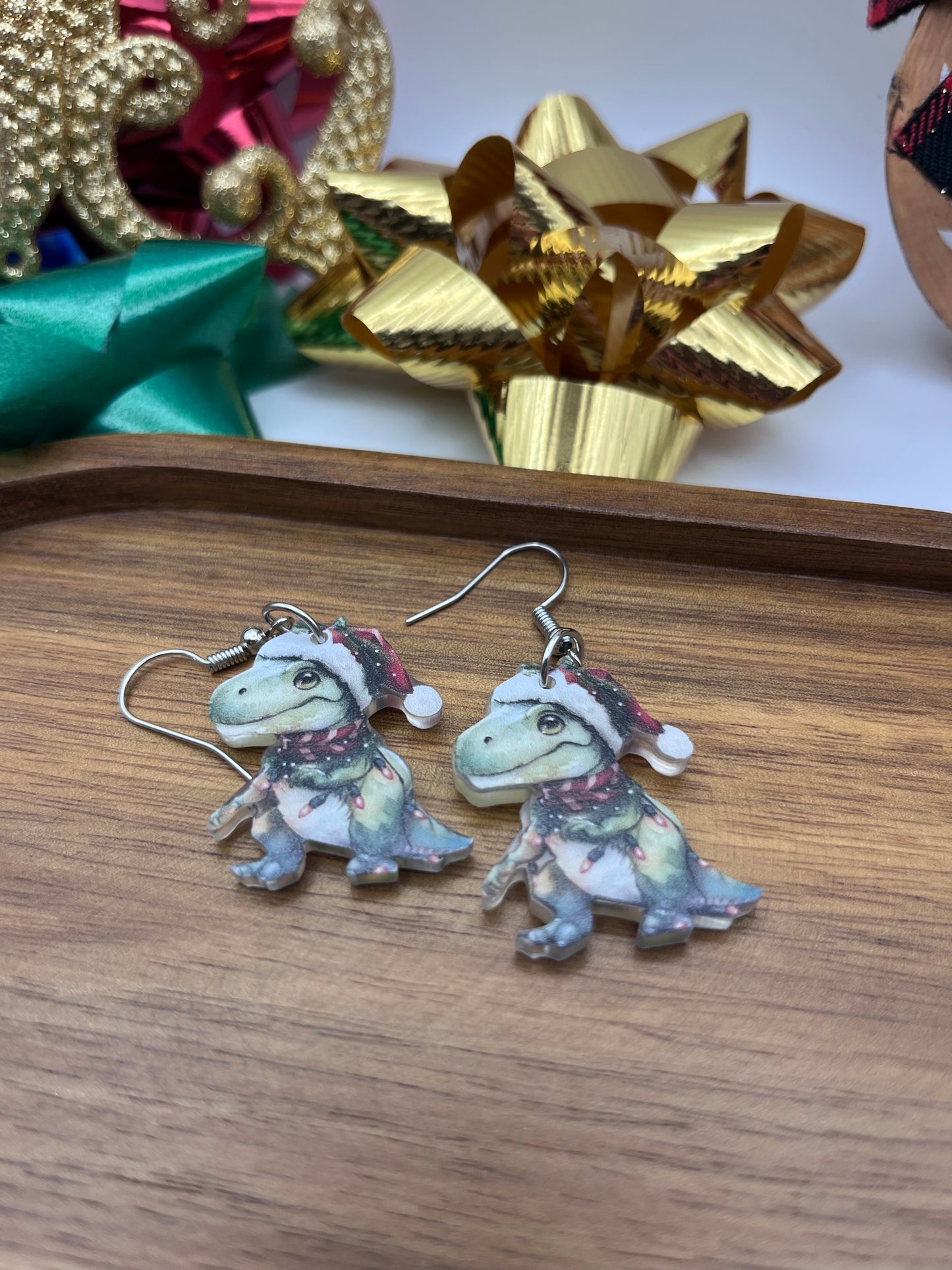 Silly Christmas Dinosaur