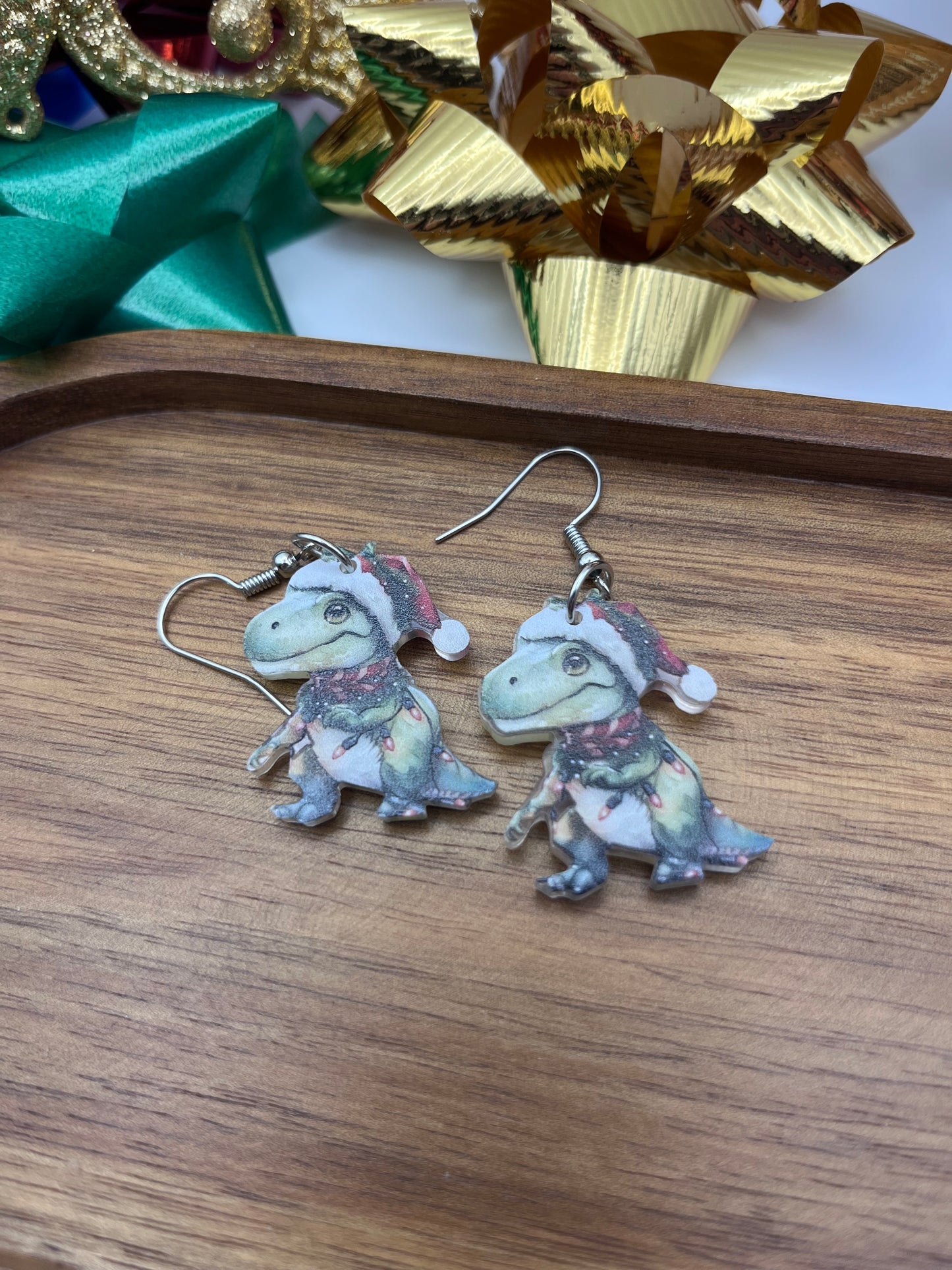 Silly Christmas Dinosaur