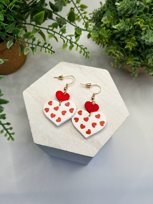 Darling Red Heart Earrings