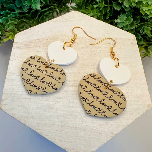 Oh La La Beautiful Chic Love Heart Earrings