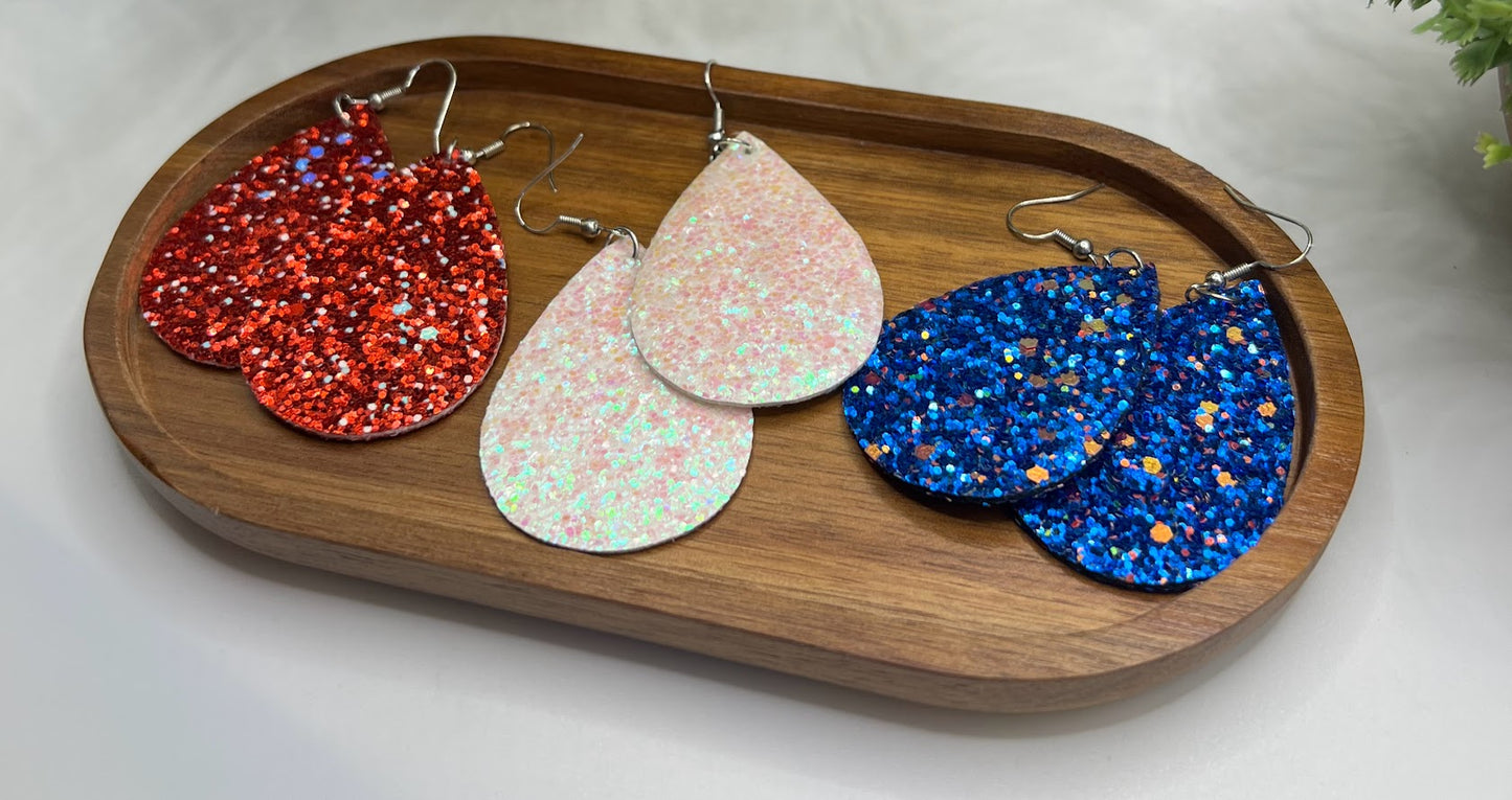 Sparkle City Pretty Teardrop Earrings- Set of 3 Pairs of Earrings