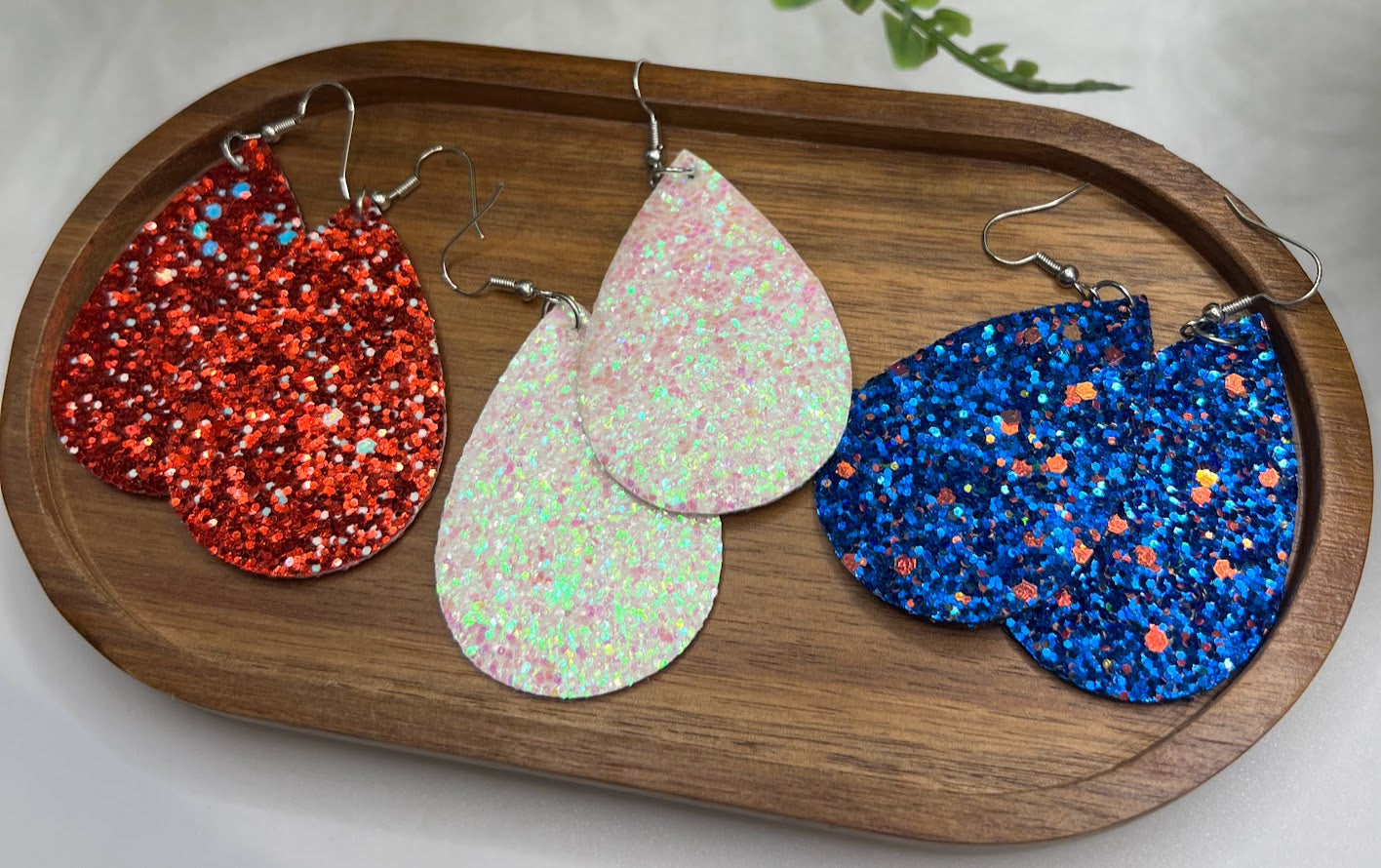 Sparkle City Pretty Teardrop Earrings- Set of 3 Pairs of Earrings