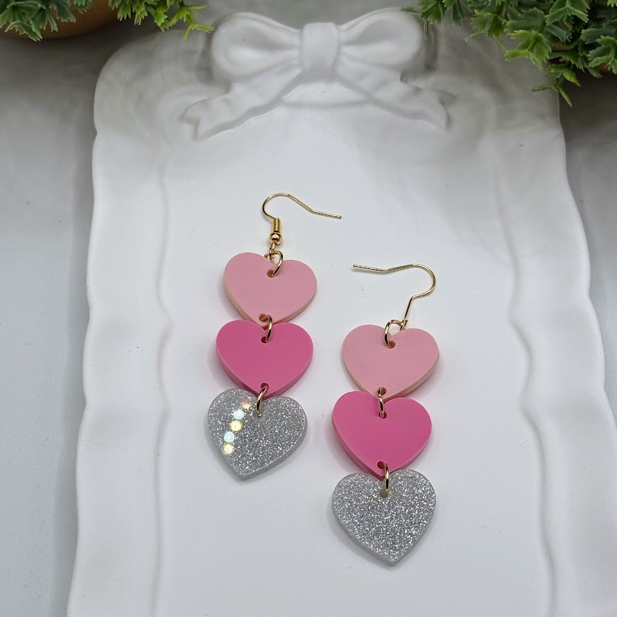 Sweethearts Valentine's Day Heart Dangle Earrings