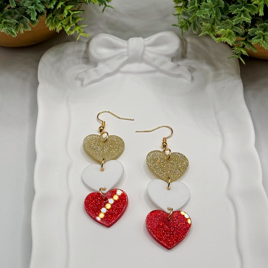 Sweethearts Valentine's Day Heart Dangle Earrings