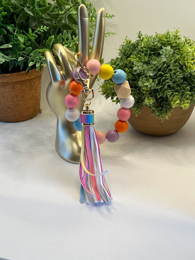 Cheerful Bead Keychain