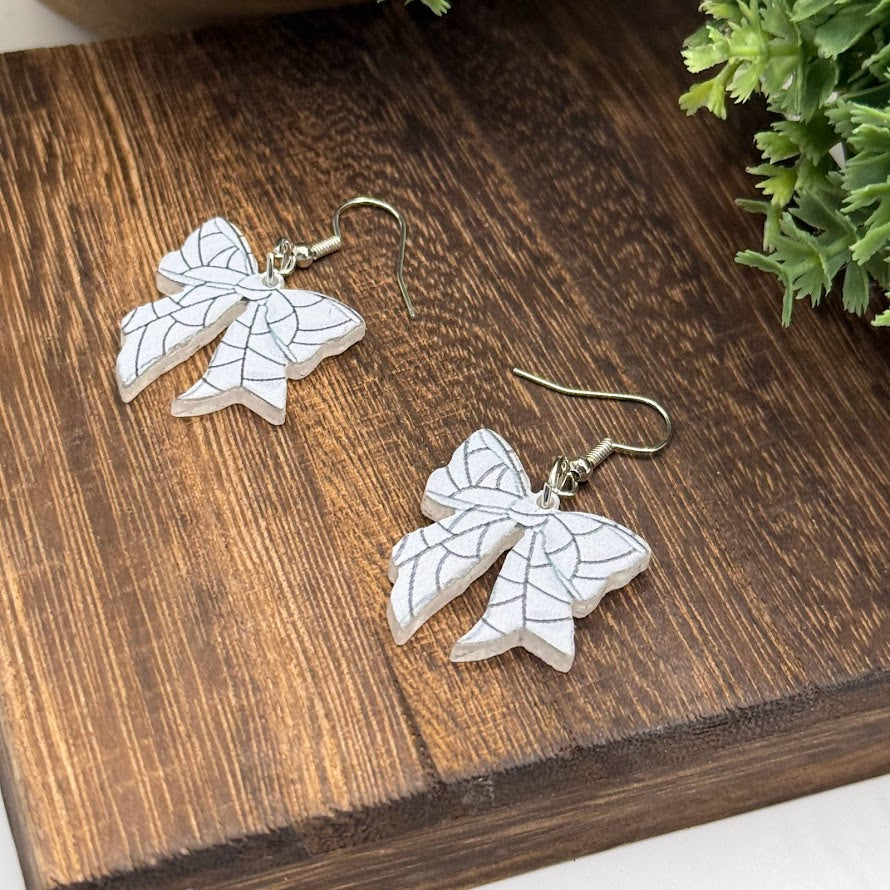 Sports Bow Lightweight Resin Earrings