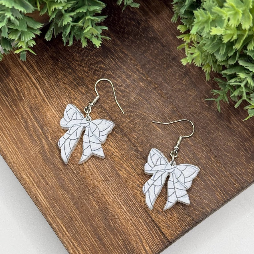 Sports Bow Lightweight Resin Earrings